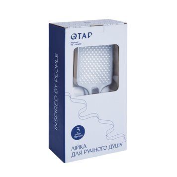 Лейка для ручного душа Qtap Rucni 140x95 мм прямоугольная QTRUC125CRM45958 Chrome SD00052082 фото