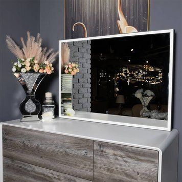 Зеркало Аква Родос Luce gold с Led-подсветкой 1000х700 мм 596107 фото