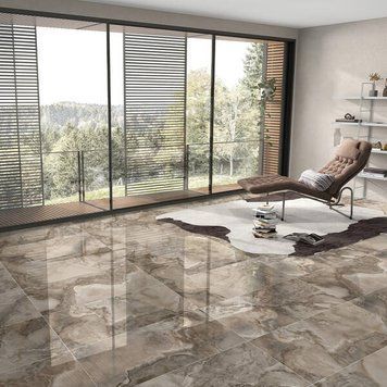 Керамограніт Ceramica Deseo IMPALA TAUPE POL 60х120 см 598441 фото