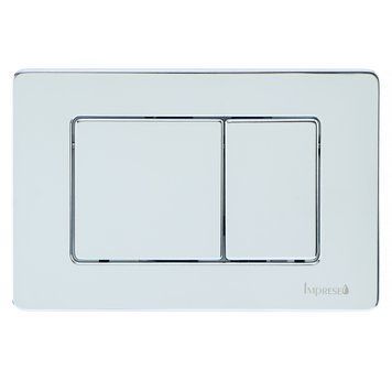 IMPRESE i7112, клавиша смыва, хром, нержавеющая сталь. 77453 фото