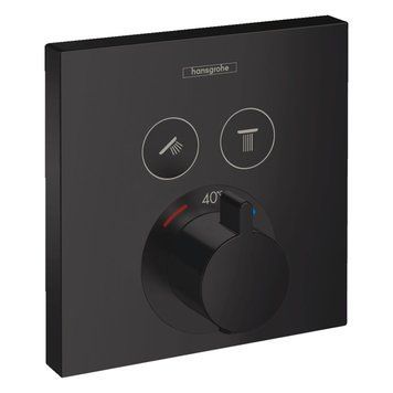 ShowerSelect Термостат для 2х споживачів, прихованого монтажу, колір покриття чорний матовий 68907 фото