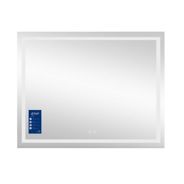 Дзеркало Qtap Mideya (MI1) 1000х700 з LED-підсвічуванням Touch, з антизапотіванням, димером, рег. яскравості QT2078NCF10070 SD00054603 фото
