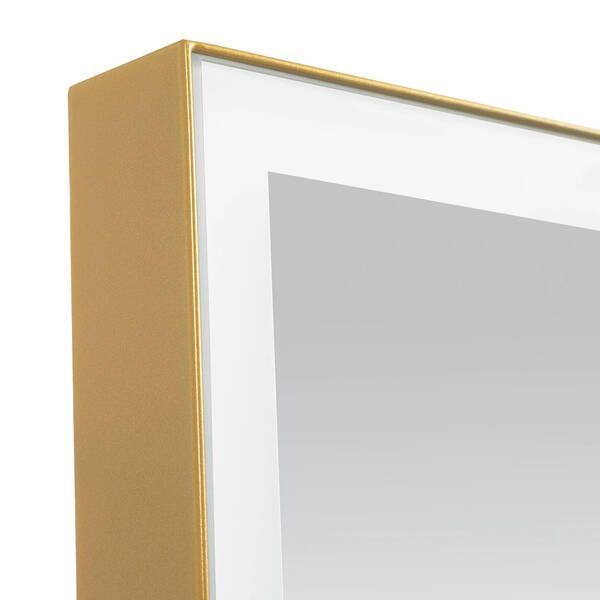 Зеркало Аква Родос Luce gold с Led-подсветкой 1000х700 мм 596107 фото
