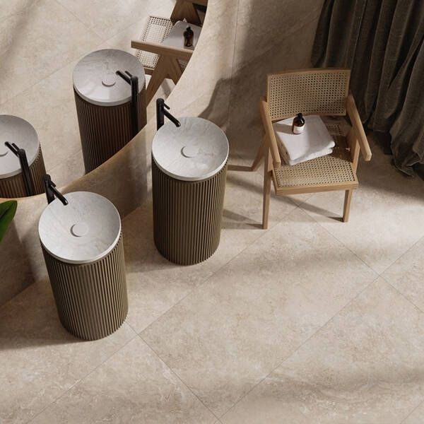 Керамограніт Ceramica Deseo Gres Max Travertino Beige rect 59.7x119.7 см 590747 фото