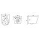 JESS Rimless подвесной унитаз 48*37*37 см, сидение Duroplast Slim slow-closing, черный матовый 83265 фото 2