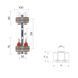Комплект: Thermo Alliance Standart Колектор латунний з витратомірами 1"х2 SD235W2 + SD Євроконус 3/4''х16&times;2 SD346 SD00055007 фото 2