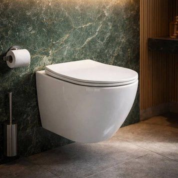Унитаз подвесной Devit Aquamod HT-1014C-WHT009 без ободка с турбосмывом с крышкой quick-fix, soft-close 595249 фото