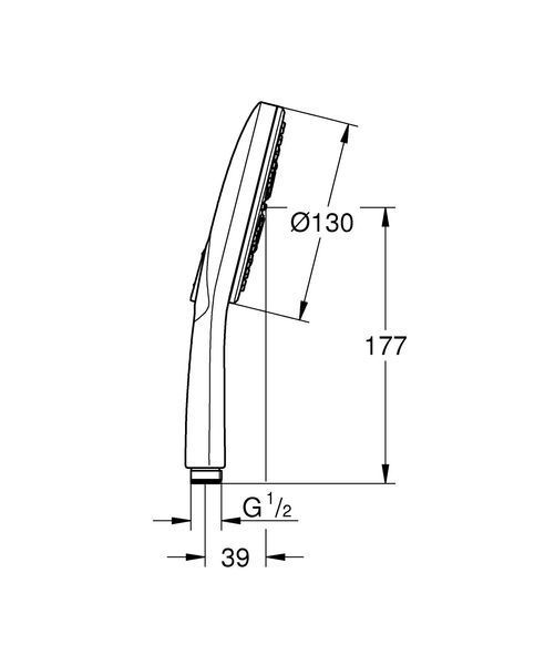 RAINSHOWER SMARTACTIVE 130 ручний душ, 3 режими 94740 фото