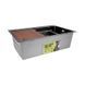 Акционный набор Lidz: мойка H6845 D&eacute;cor Blaсk 3,0/1,0 мм + Смеситель Aria для кухни с гибким изливом (k35) Black SD00057364 фото 4