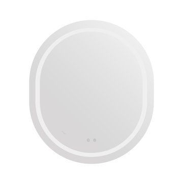 Зеркало Qtap Gemini 800х700 с LED-подсветкой Touch, с антизапотеванием, с диммером, рег. темп. цвета (3000-6500K) QT2578R8070 SD00052317 фото