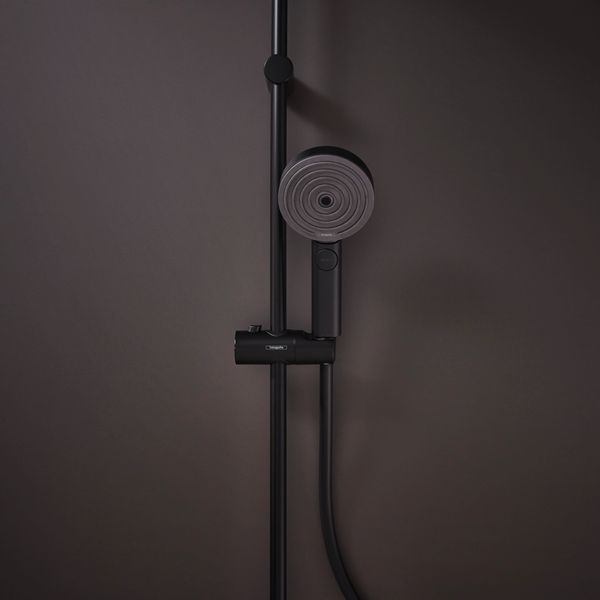 PULSIFY ручной душ 105 3jet (3 типа струи PowderRain, IntenseRain, MonoRain) EcoSmart, черный матовый 100023 фото