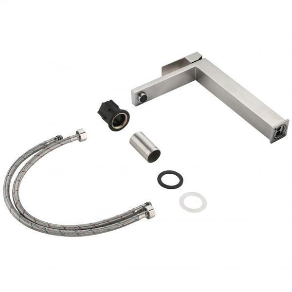 Смеситель для раковины высокий Lidz Helix 001FH (k35) LDHEL001FHNKS49179 Nickel SD00055303 фото
