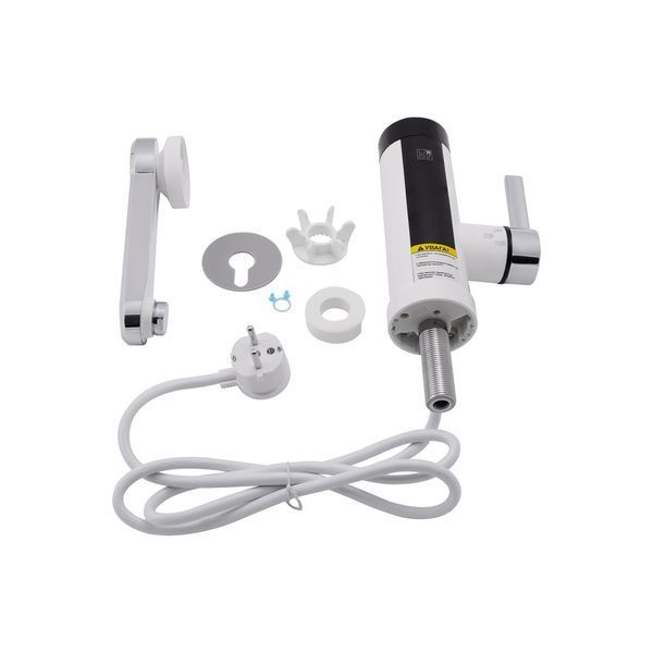 Проточный кран-водонагреватель кухонный для кухни Lidz Warm 061 LDWAR061WCR35431 White / Chrome SD00041535 фото