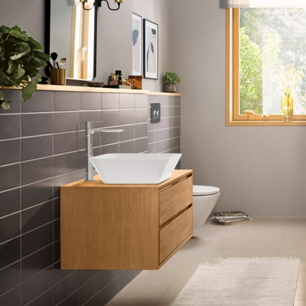 REBRIS E змішувач для умивальника 240, CoolStart,EcoSmart +, хром 100025 фото