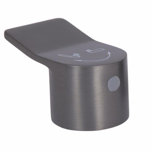 Ручка перемикача режимів Qtap (27,1x45,5x27,4) для змішувачів для ванни з поворотним виливом Presto Graphite QTPRE271455274GRP50520 SD00056644 фото