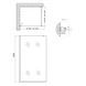 Душова перегородка Qtap Walk-In Standard BLM201.C8 100х200 см, скло Clear 8 мм, покриття CalcLess SD00051926 фото 6