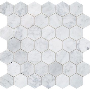 C-MOS HEXAGON BIANCO CARRARA POL (1 сорт) 418870 фото