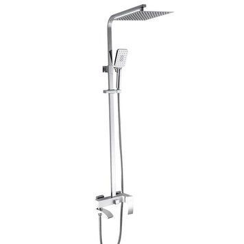 Душова система універсальна Qtap Swan Cascada на три споживачі (з виливом) QTSWA111CRW45570 Chrome/White SD00051694 фото
