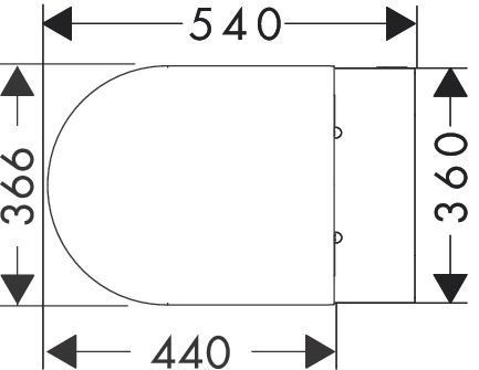 ELU PURA S унітаз підвісний 54*36,6см AquaHelix Flush, HygieneEffect, в комплекте з сиденням Slim з функцією SoftClose and QuickRelease 100054 фото
