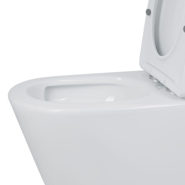 Унітаз підлоговий Qtap Swan Ultra Quiet з сидінням Soft-close 640x360x835 мм QT16222182TW White SD00053263 фото