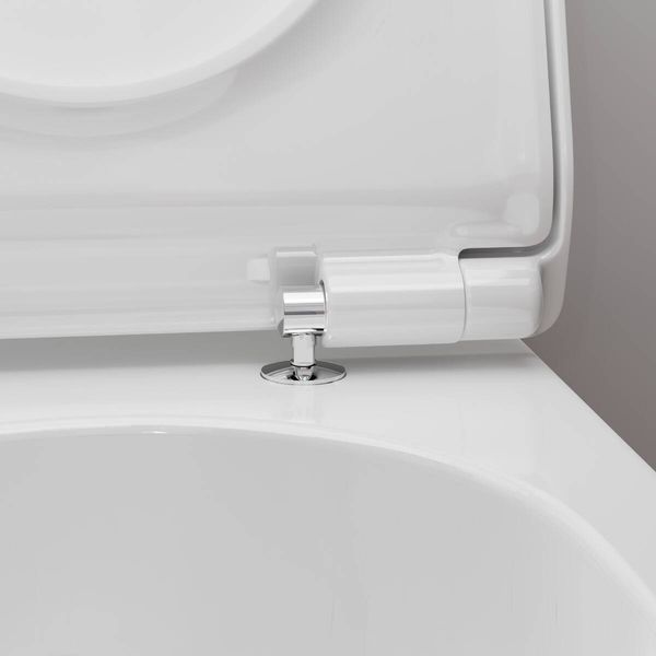ELU PURA S унітаз підвісний 54*36,6см AquaHelix Flush, HygieneEffect, в комплекте з сиденням Slim з функцією SoftClose and QuickRelease 100054 фото