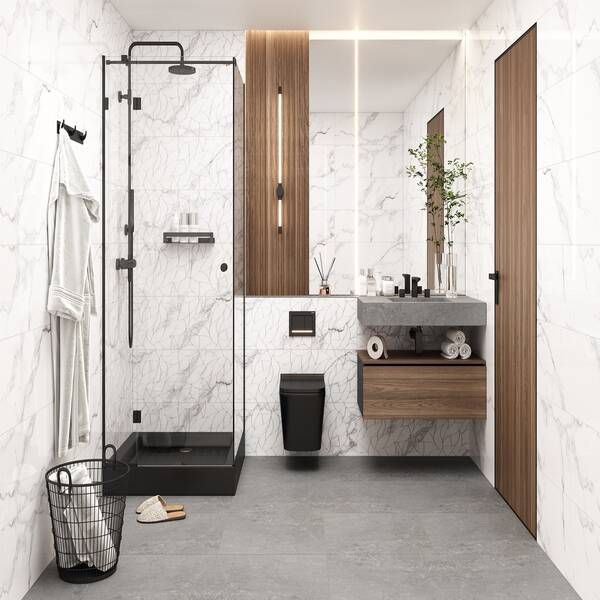 Плитка Ceramica Deseo Carrara Bianco Era 30x90см 560910 фото