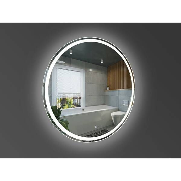 Дзеркало Devit AllRound 5501090 кругле з LED підсвіткою та тачсенсором 878x878 мм 542836 фото