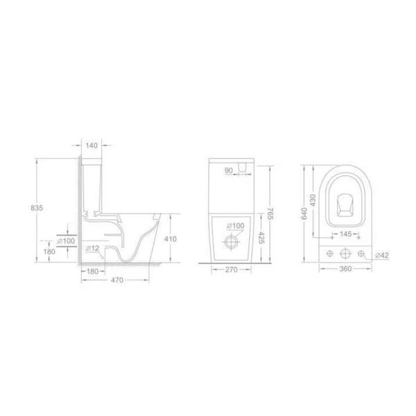 Унітаз підлоговий Qtap Swan Ultra Quiet з сидінням Soft-close 640x360x835 мм QT16222182TW White SD00053263 фото