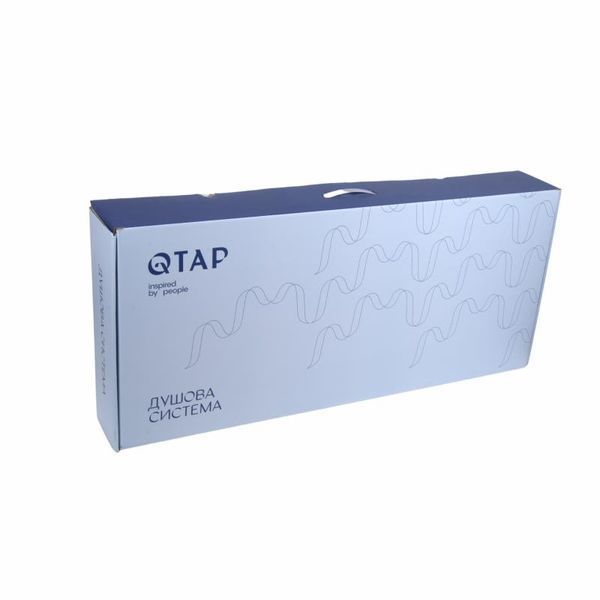 Душова система універсальна Qtap Swan Cascada на три споживачі (з виливом) QTSWA111CRW45570 Chrome/White SD00051694 фото