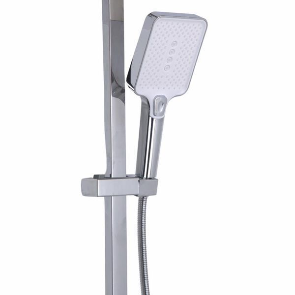 Душова система універсальна Qtap Swan Cascada на три споживачі (з виливом) QTSWA111CRW45570 Chrome/White SD00051694 фото