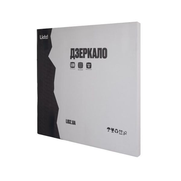 Зеркало Lidz Kubis (KU1) 600х700 с LED-подсветкой Touch, с антизапотеванием, с диммером, рег. яркости LDKU60070049285 SD00055409 фото