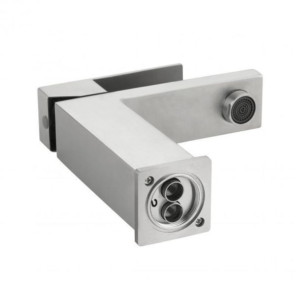 Змішувач для раковини низький Lidz Helix 001F (k35) LDHEL001FNKS49178 Nickel SD00055302 фото