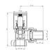 Кран радиаторный SD Forte 1/2" угловой хром SF234W15 SD00021139 фото 2