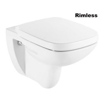 DEBBA унiтаз пiдвiсний, Rimless, з сидiнням 55826 фото