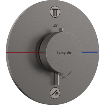 SHOWER SELECT COMFORT S термостат для 2х споживачів, ПМ, колір шліфованний чорний хром 99790 фото