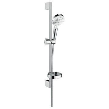 Crometta Vario Душевий набір 0,65 м, з мильницею Casetta, білий/хром 56003 фото