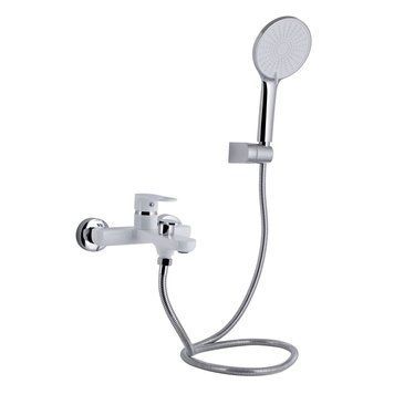 Смеситель для ванны Qtap Jay (c душевым гарнитуром) QTJAY259CRW45553 Chrome/White SD00051677 фото