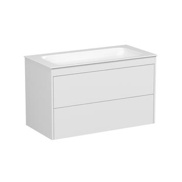 Комплект меблів: тумба + умивальник VILLEROY&BOCH FINION, 100см, білий матовий 103095 фото