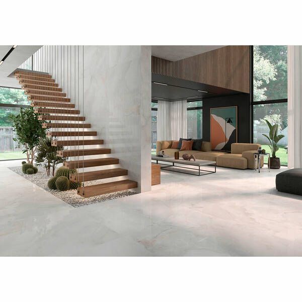 Керамограніт Geotiles Oni White 60x120 см 541835 фото