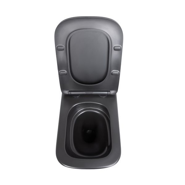 Унитаз подвесной Qtap Tern New Ultra Quiet с сиденьем с сиденьем Soft-Close MATT BLACK QT17332303ASMB SD00052572 фото