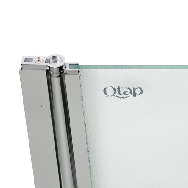 Штора на ванну Qtap Standard CRM407513APL скло Pear 6 мм, 75х140 см, ліва SD00039718 фото