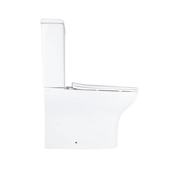 Унитаз напольный Qtap Aries Rimless безободковый с сиденьем Soft-close WHITE QT03228302W SD00052628 фото