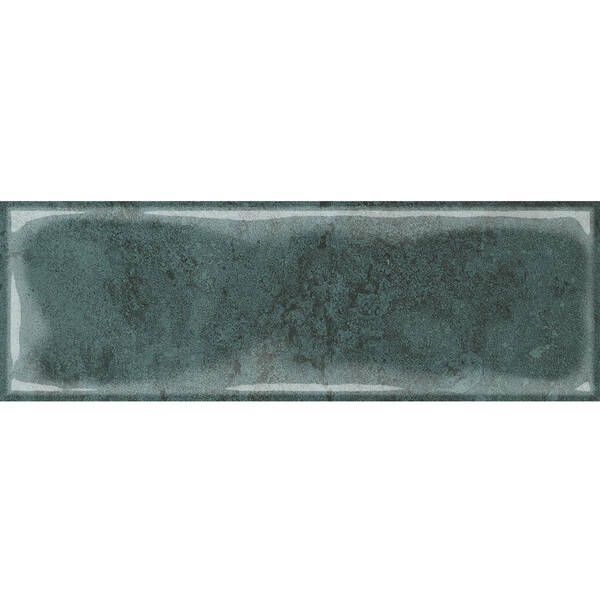 Плитка Golden Tile Como Зелений на БІЛ.Рельєф CO4S51 10х30 см 606411 фото