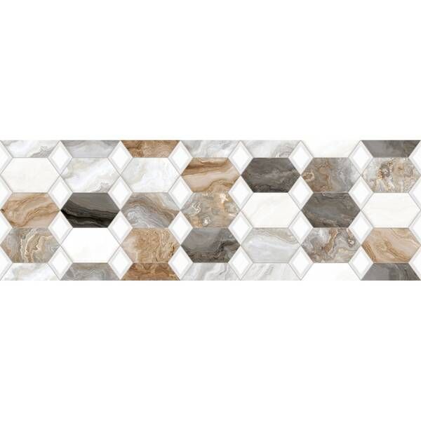 Плитка Ceramica Deseo Arabesque Grey Decor 30х90 см 534654 фото