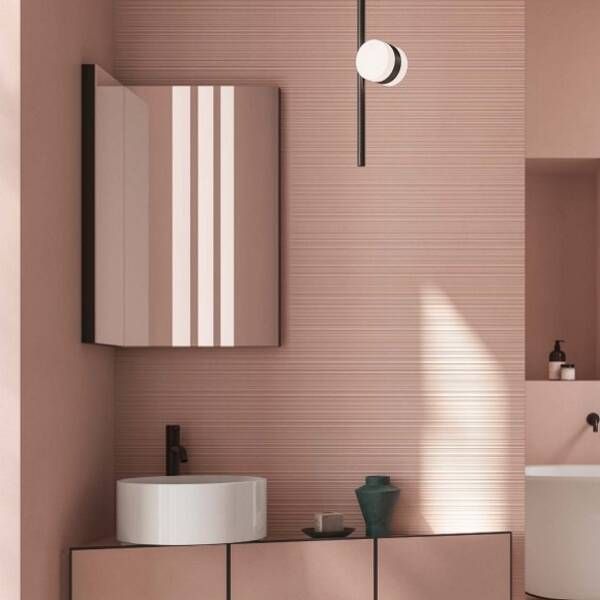 Керамограніт Italgraniti NU12BAR Nuances Rose Ribbed Sq. 60x120 см 556879 фото