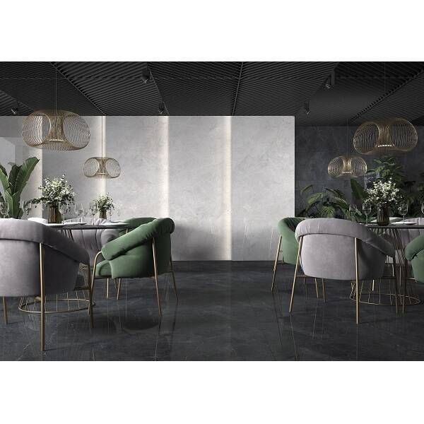 Керамограніт Cerrad Gres Distinct Graphite Silky Cristal 119,7x119,7 см 583159 фото