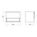 Тумба подвесная Qtap Robin 800х580х500 GRAPHITE/WHITISH OAK QT1374TPВ8002NGWO SD00050536 фото 2