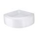 Душова кабіна Latwa SC80x80.SAT.MID.FR полукругла, скло Frost 4 мм + Душовий піддон KAPIELKA ST80x80x26, з панеллю Lidz SD00050785 фото 6