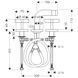 Axor Citterio - змішувач на 3 отв. для біде з хрест. рукоятками, (хром) HANSGROHE 39233000 13309 фото 2
