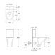 VYSKOV New Rimless компакт 62*35,5*84,5см, гор. випуск, нижнє пiдведення, бачок 3/4,5л, сидiння Slim slow-closing 75921 фото 2